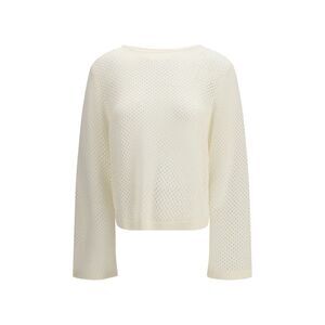 Allude Women Perforated Boatneck Jumper